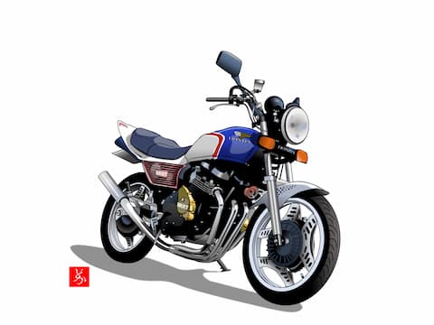 ホンダCBX400Fのエクセル画その1