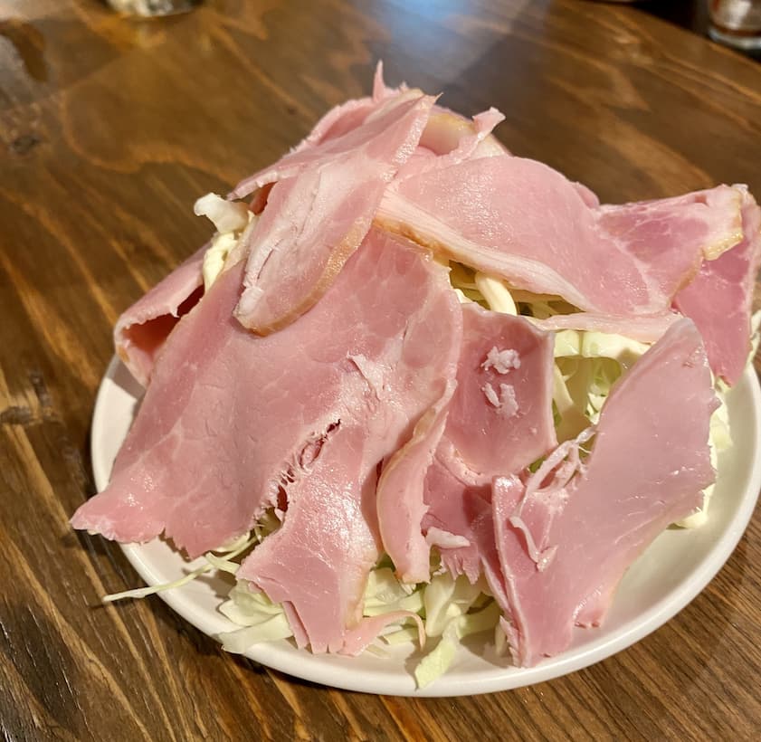 渋谷「立呑富士屋本店」のハムキャ別