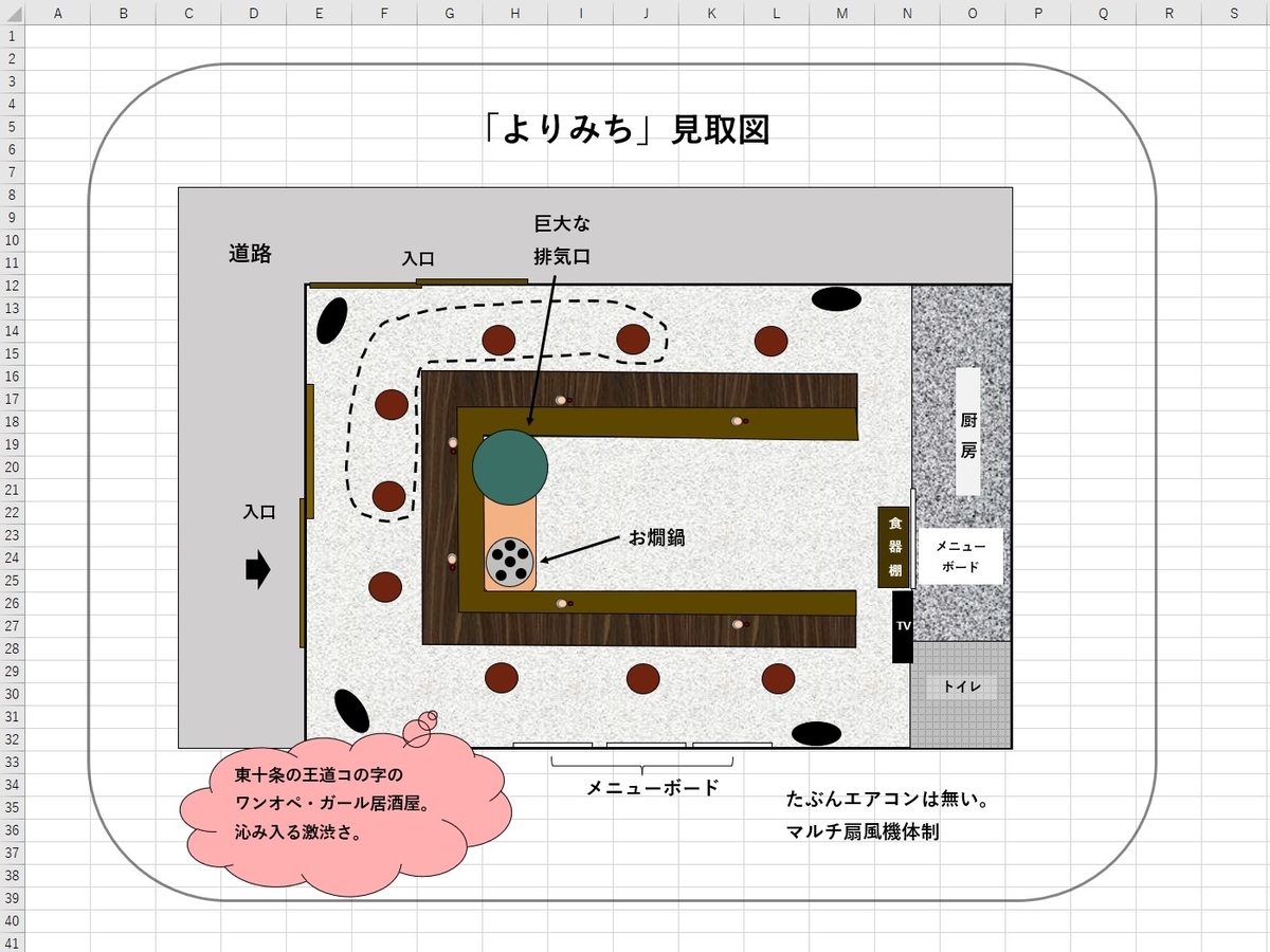 よりみち 見取り図 東十条 居酒屋