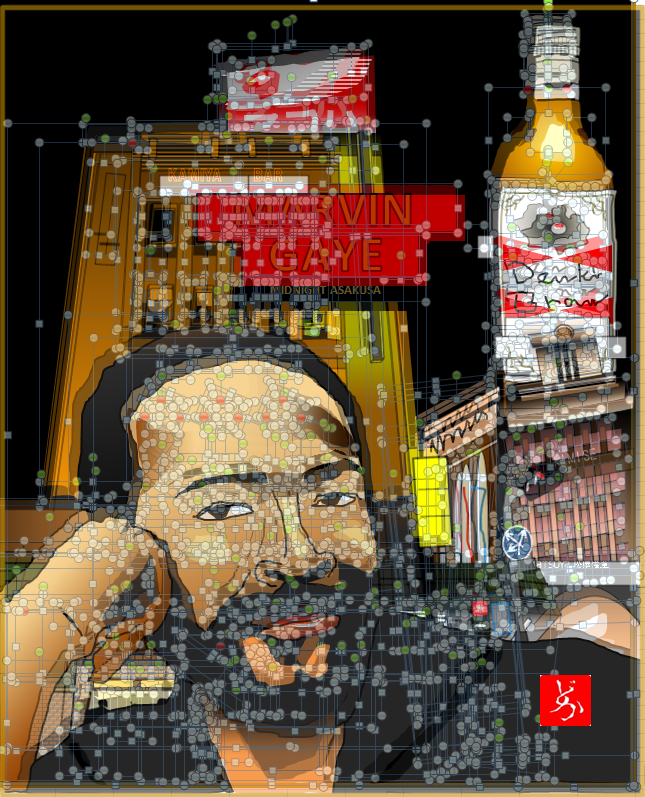 エクセル画　マーヴィン・ゲイ