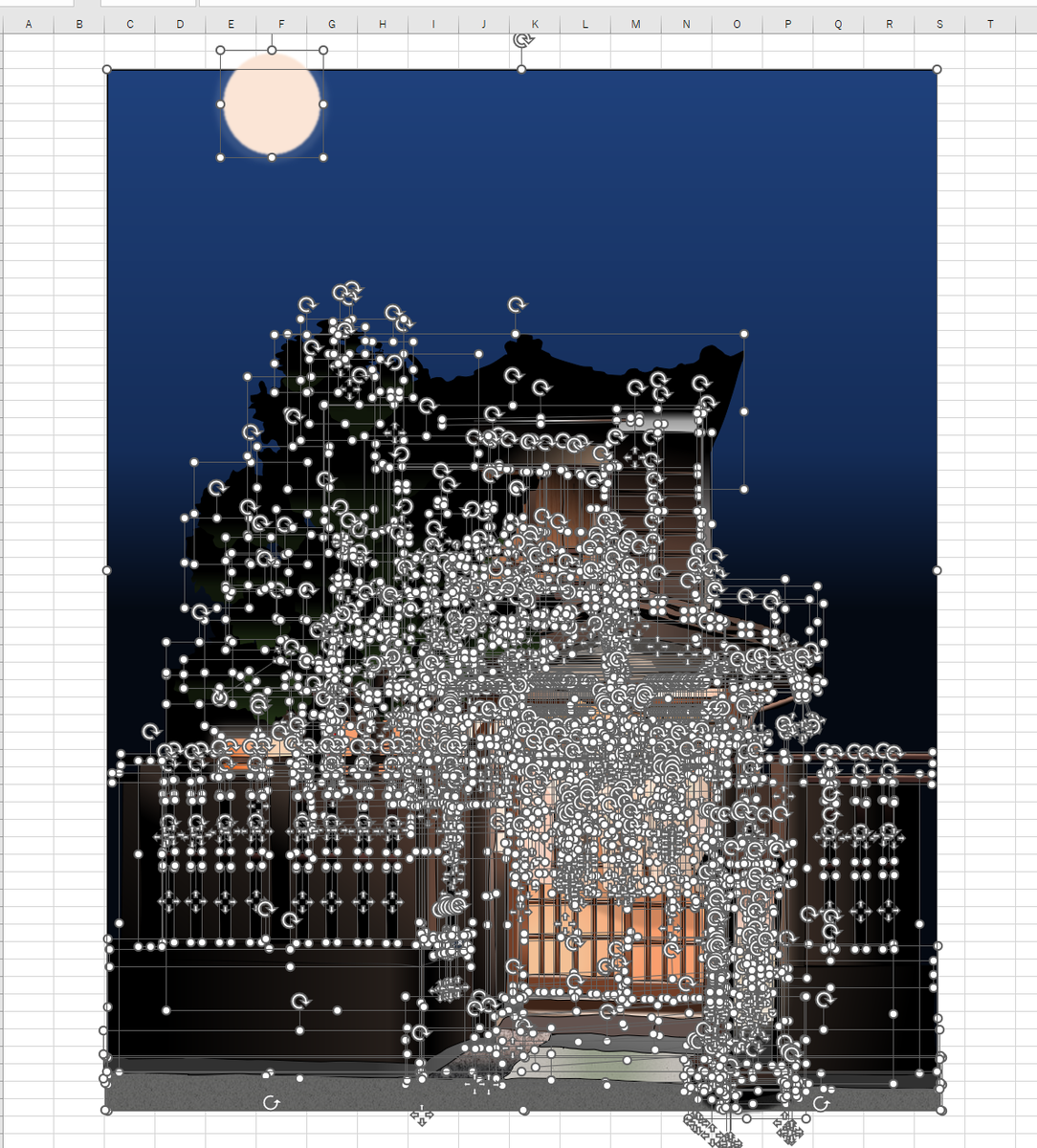 鶯谷・鍵屋のエクセル画ドット版