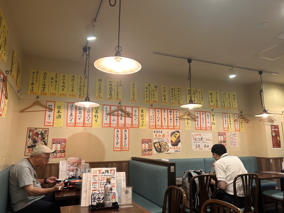 開店直後の玉河 三鷹店の店内