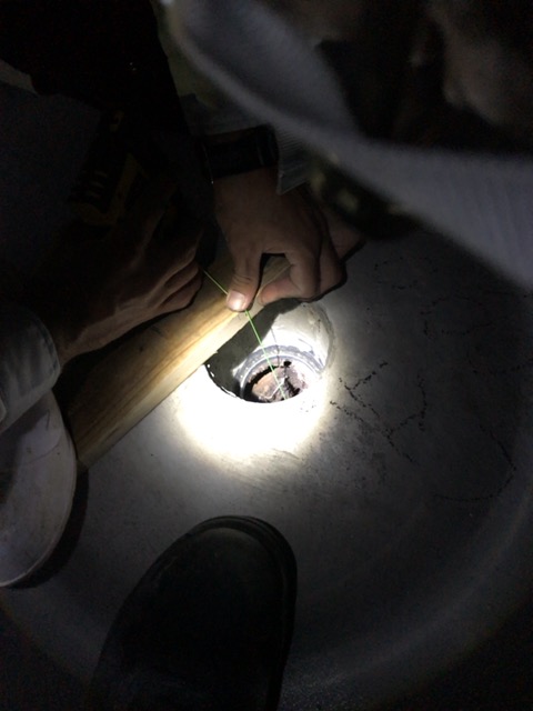 コンクリート打設後の夜は長い 墨出し作業 建築現場監督のブログ Construction Site Director S Blog