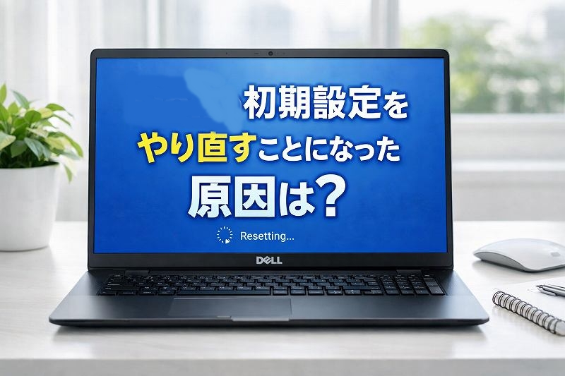 初期設定をやり直すことになった原因は？Office不具合から再
