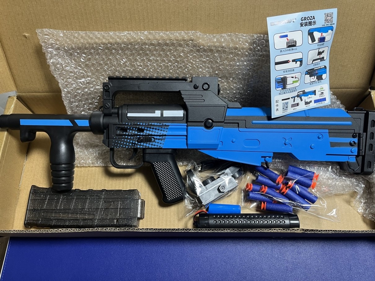 GROZA の電動のソフトブレットガン - ドクやん日記 エアガンとかモデル