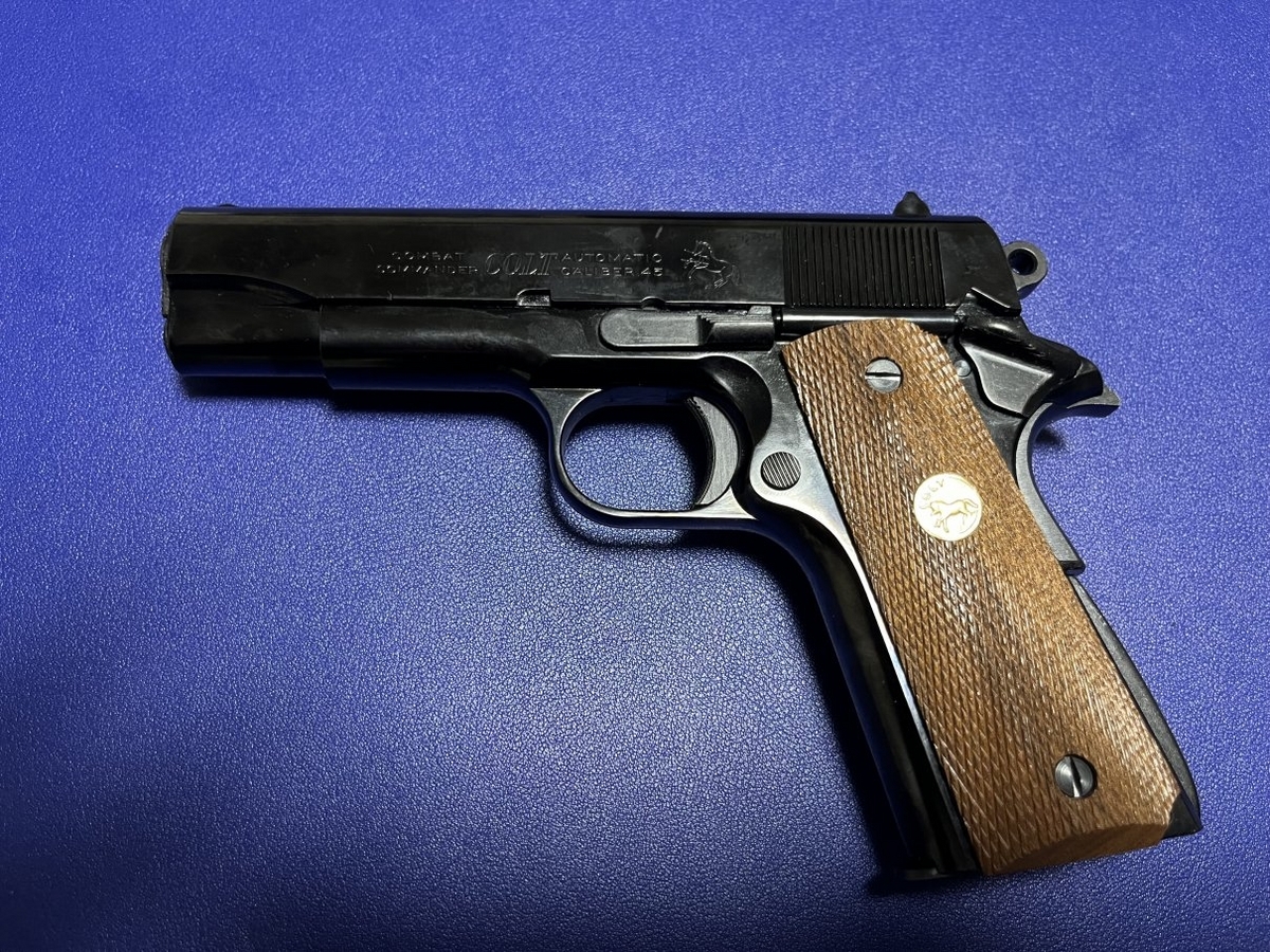 マルシン ブローニングハイパワー に 実銃系グリップ を削って