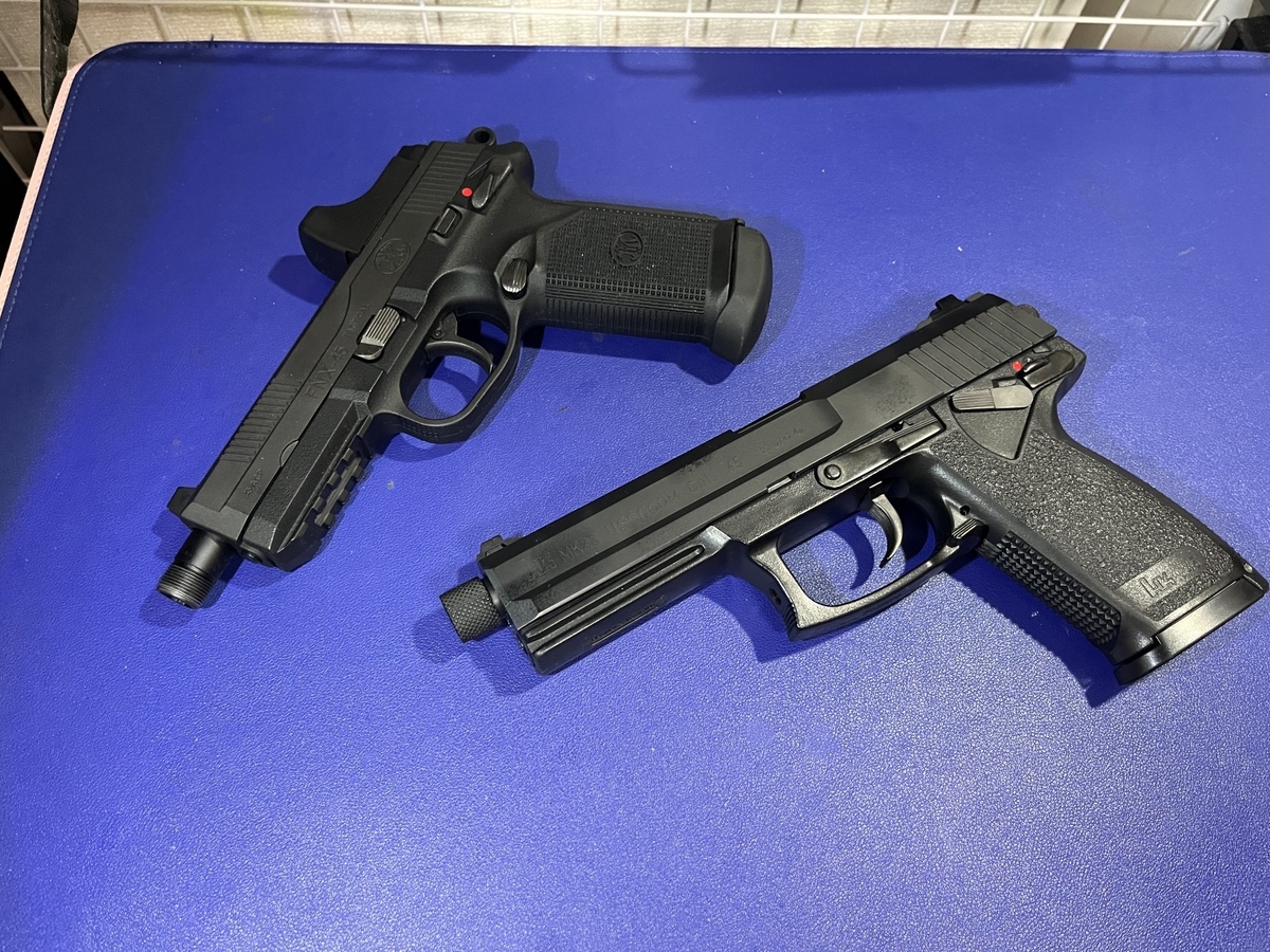 KSC SOCOM Mk23 CO2 予備マグ、マズルガード付き MK23ソーコムピストル（CO2）」の発売日が8/22(火)に決定