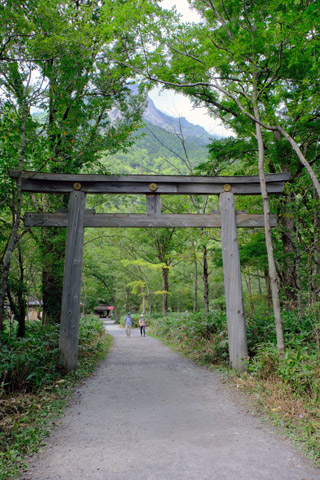 奥穂高神社奥宮の鳥居