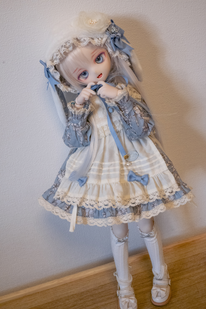 コーデ帳#17 白うさぎさんコーデ - ドールとぬいぐるみ日記