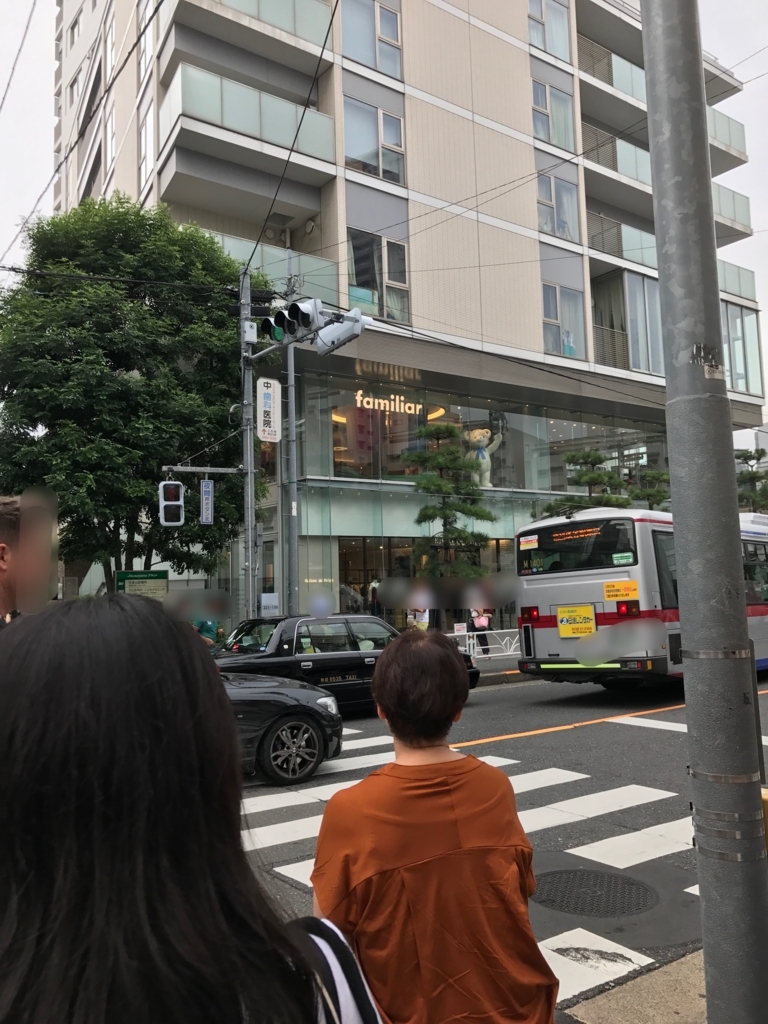窓際にくまちゃんが立っています