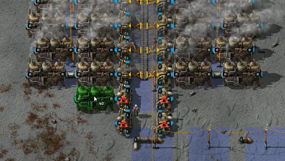 Factorio スペース エクスプローラー日記 07 石油プラントの大改造 ドナドナされるプログラマのメモ