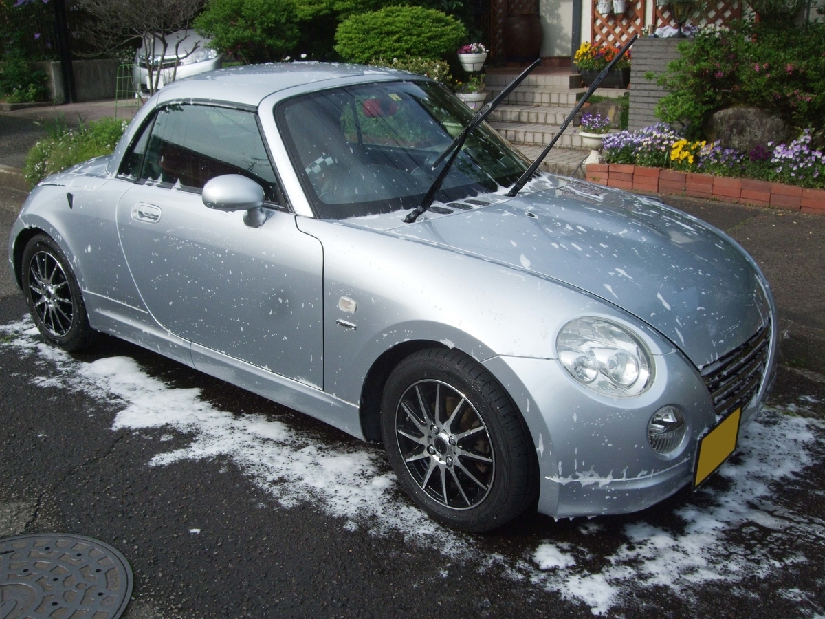 コペン手洗い洗車 グラシアス施工 どんまいわーるど