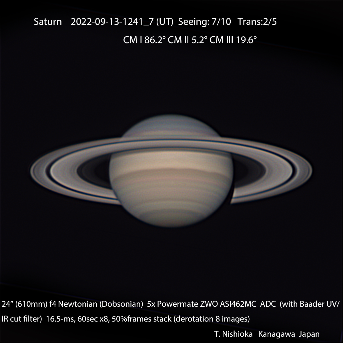 2022/9/13 木星、土星 - 星めぐりの道具箱