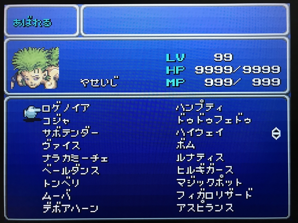 Ff6 ファイナルファンタジー６を遊び尽くせ 取り返しのつかない要素 レベル上げ キャラ育成 アイテムコンプ あばれるコンプなど Sfc版 ミニスーファミ ソロハン独歩のモンハン日記