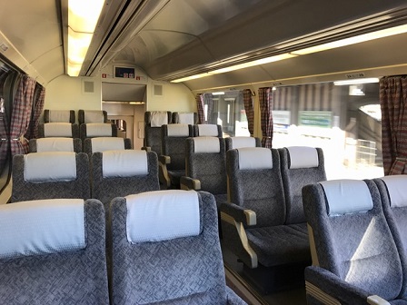 名鉄パノラマカー座席