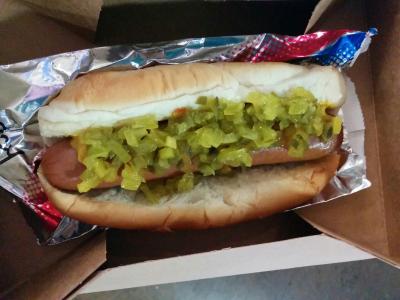 ABCストアのホットドッグ