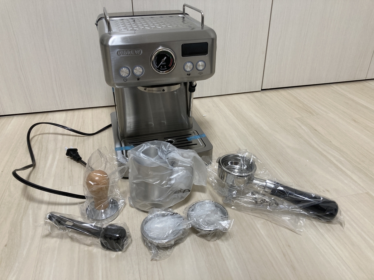 【新品同】 半自動　エスプレッソ　コーヒーマシン HiBREW H10B HiBREW 20Bar Semi Automatic Espresso Coffee Machine Temperature