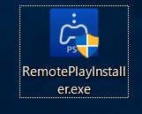 ダウンロードした「PS4リモートプレイ」のインストーラー