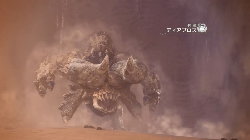 初めてディアブロスと遭遇するシーン【モンスターハンター:ワールド】
