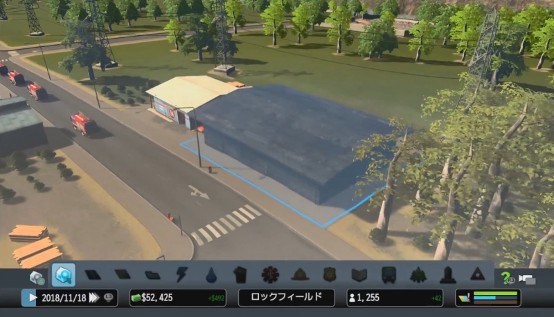 火災で黒焦げになった建物【シティーズ:スカイライン PlayStation4 Edition】