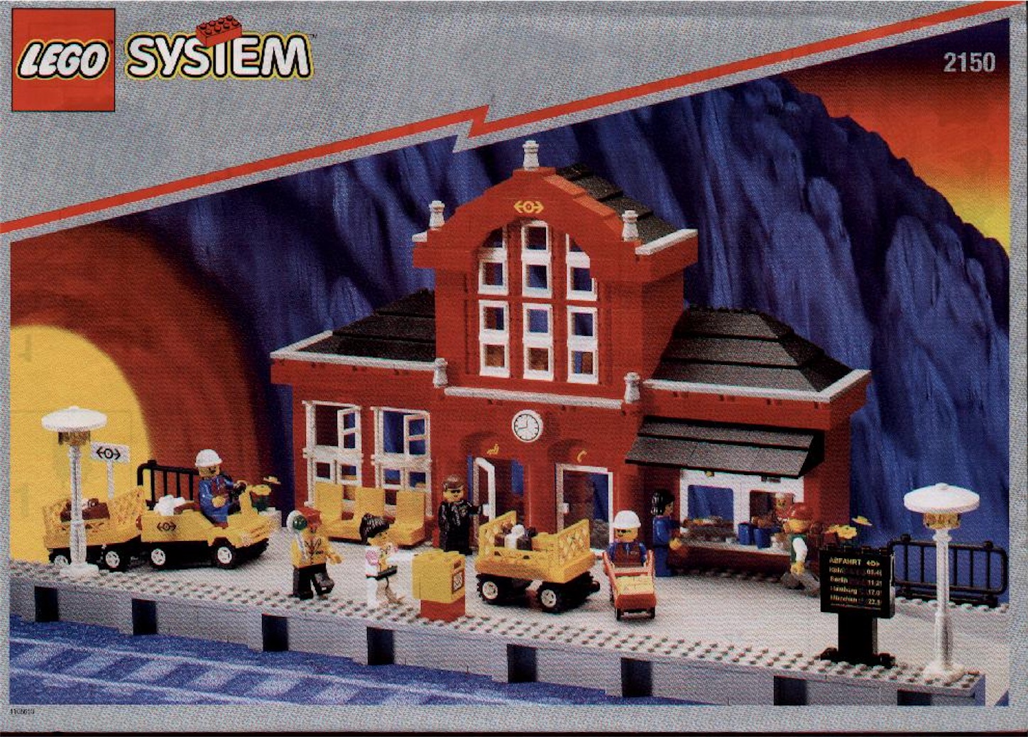 LEGO(レゴ) #2150 トレインステーション（赤い駅） 1996年発売の