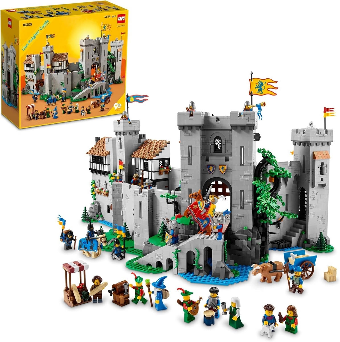 LEGO 10305 ライオン騎士の城 完成後の全体の印象と 全26袋中1