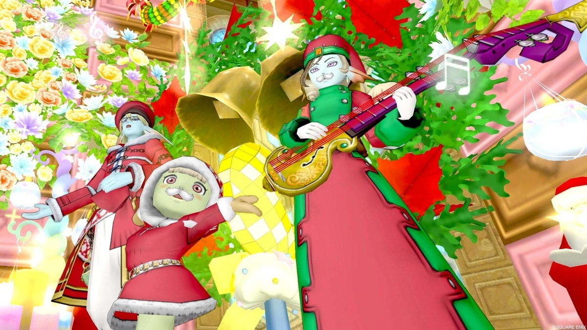 楽しいクリスマス会のはずがコスプレで撮影強要されてた件 ドワ子で楽しむドラクエ10 ユウのマイコーデ