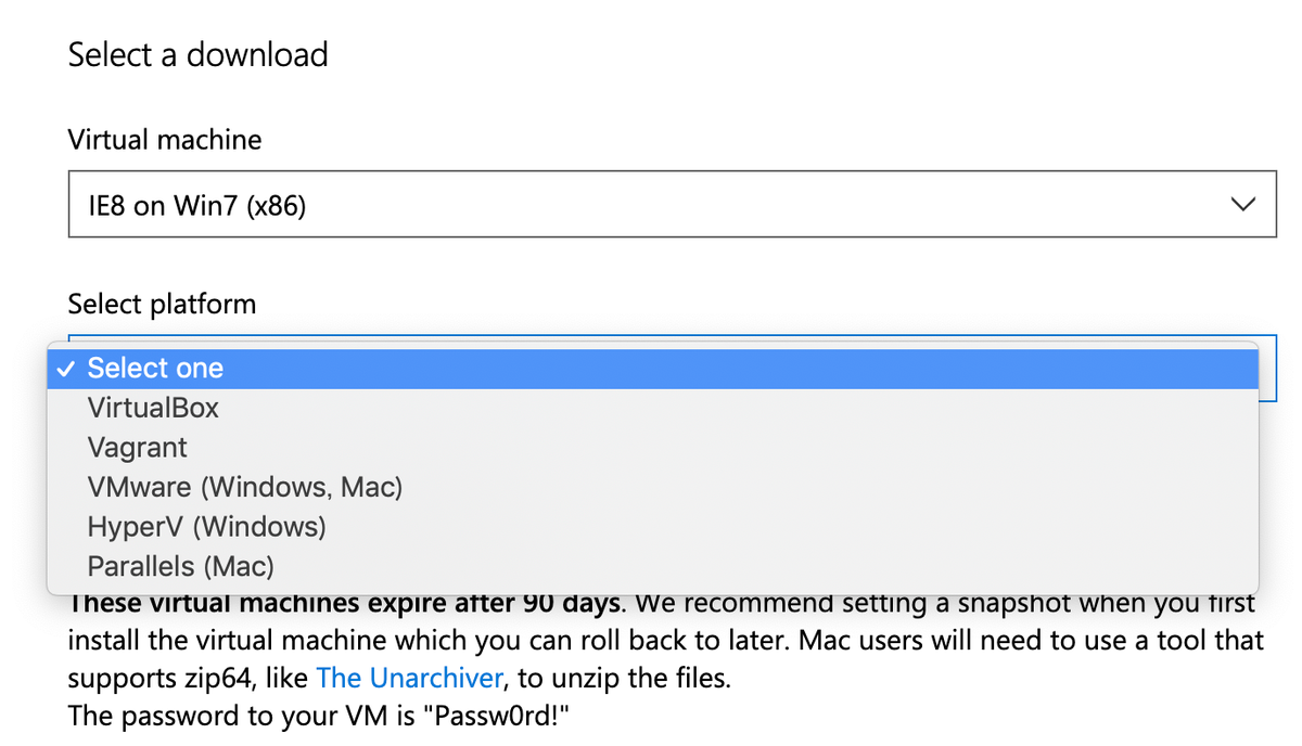 Ie 8 Or Ie 9 を使ったテストをするために環境を用意する 第2の人生の構築ログ