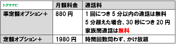 スマホデビュープラン 定額オプション