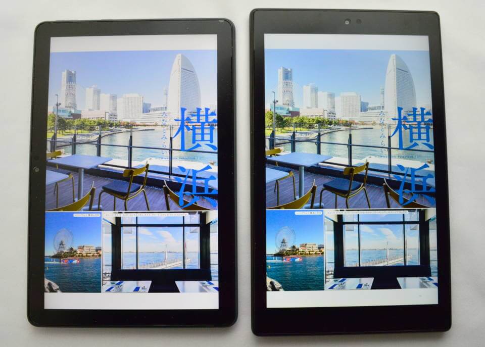 FireHD10Plus FireHD10 新型 旧型 画質 比較 雑誌