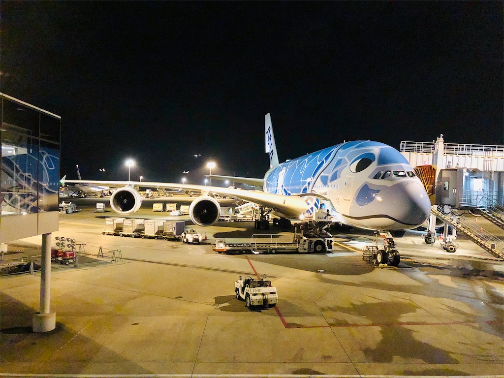搭乗記】ANA フライングホヌに乗っていくハワイ① NH184 (NRT-HNL