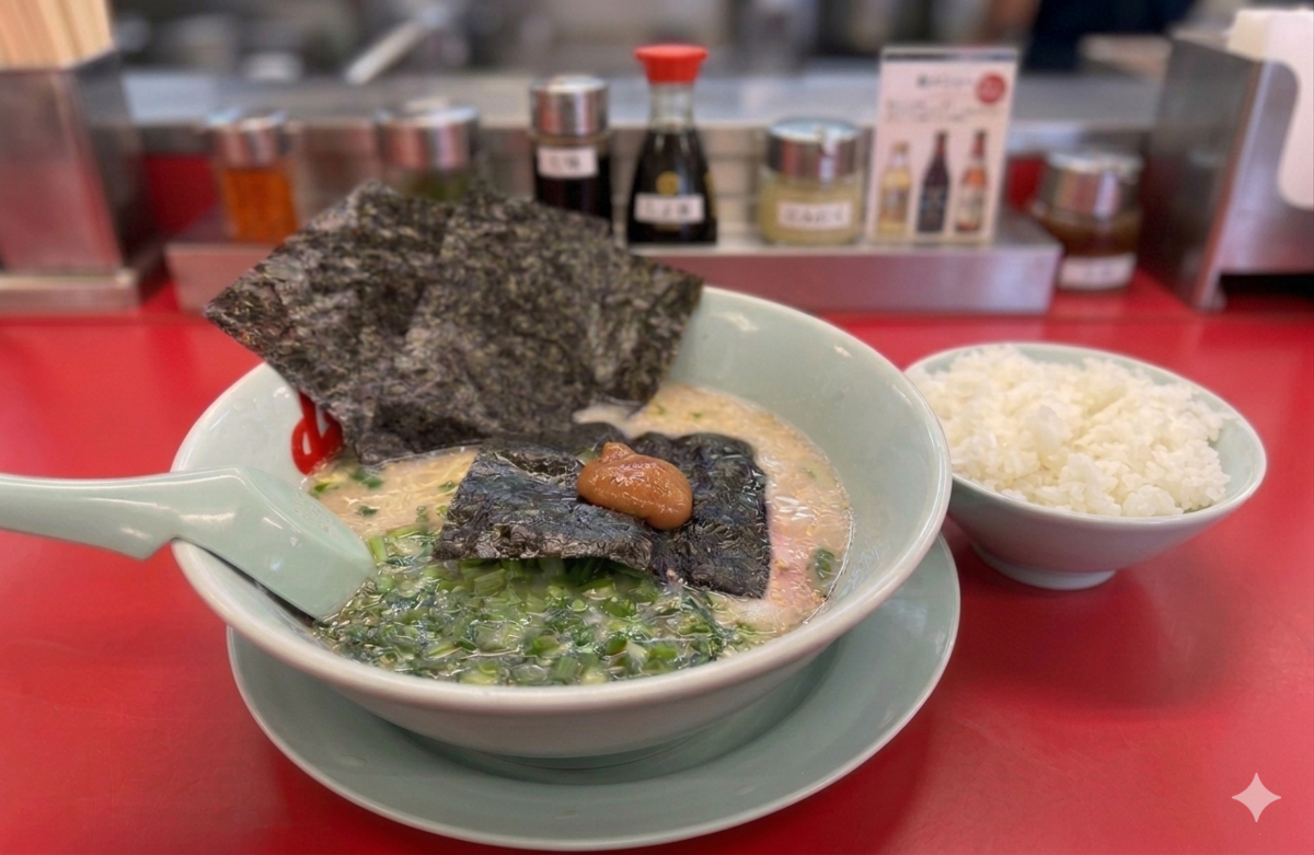 山岡家の朝ラーメン（AI加工）