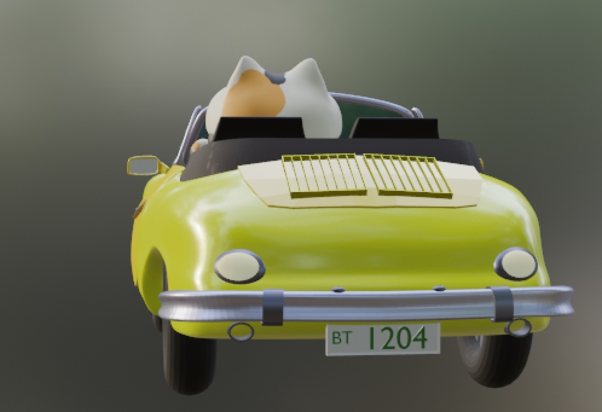 Blenderでかっこいいオープンカーを描こう マテリアル編 その7 子猫チビ太とイラストの成長ブログ Blenderでかっこいいオープンカーを描こう マテリアル編 その7 子猫チビ太とイラストの成長ブログ