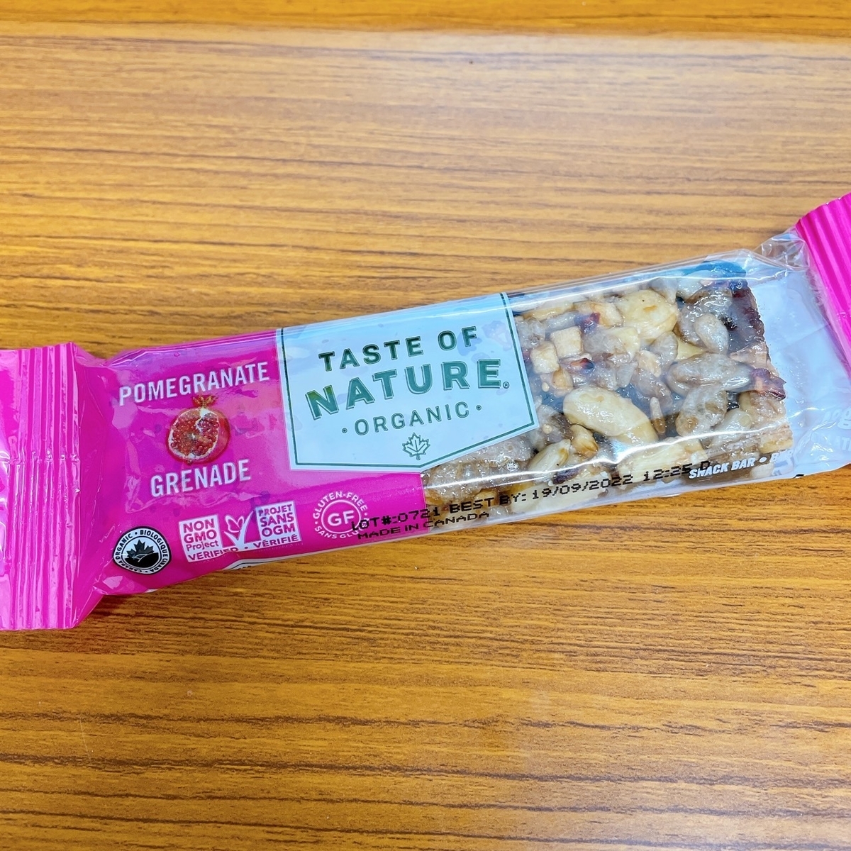 オーガニックフルーツ&ナッツバー ザクロ