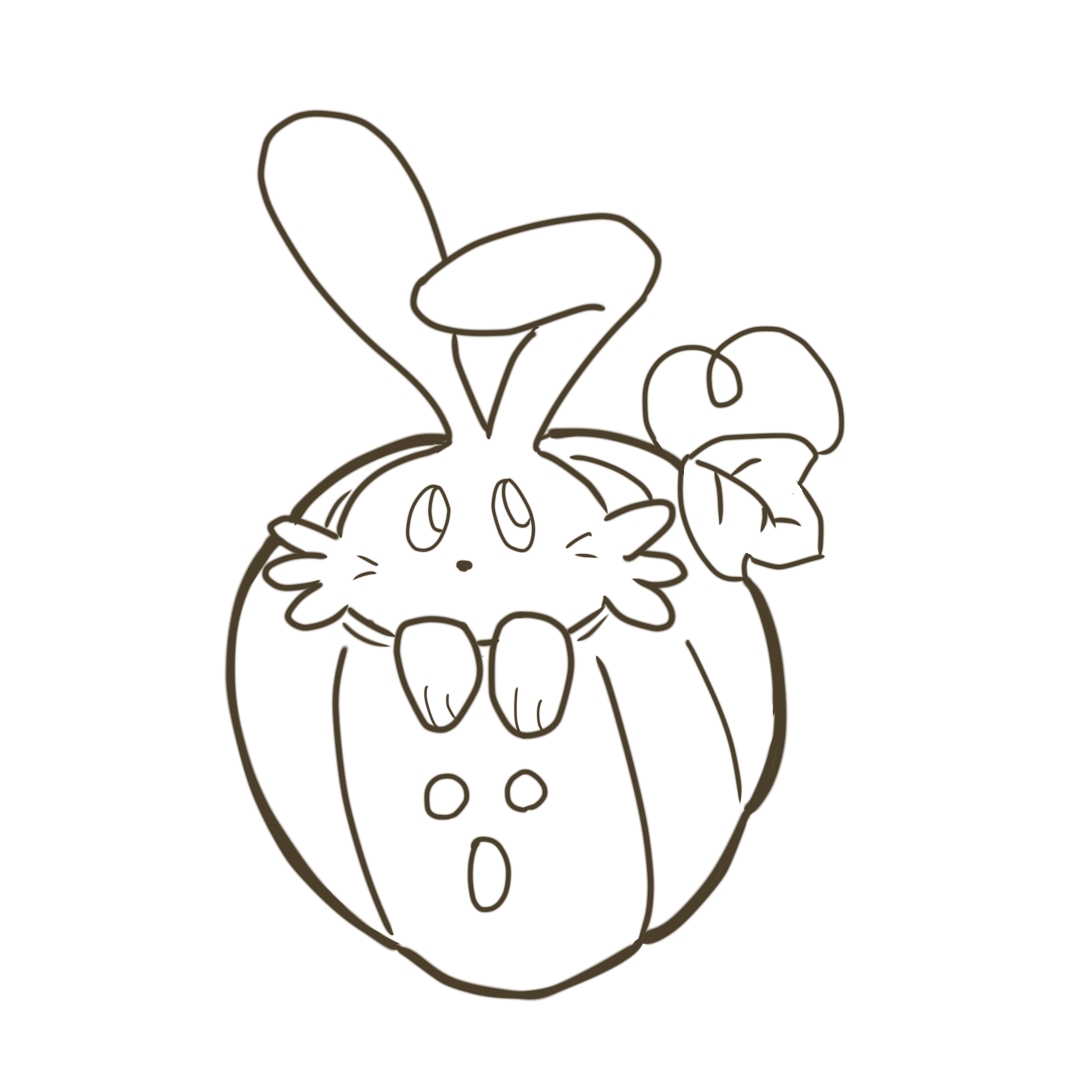 48枚のハロウィン のぬりえ（無料PDF・PNG印刷用ファイル）, image size:1080x1080