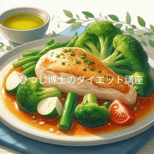 鶏むね肉とブロッコリーの料理