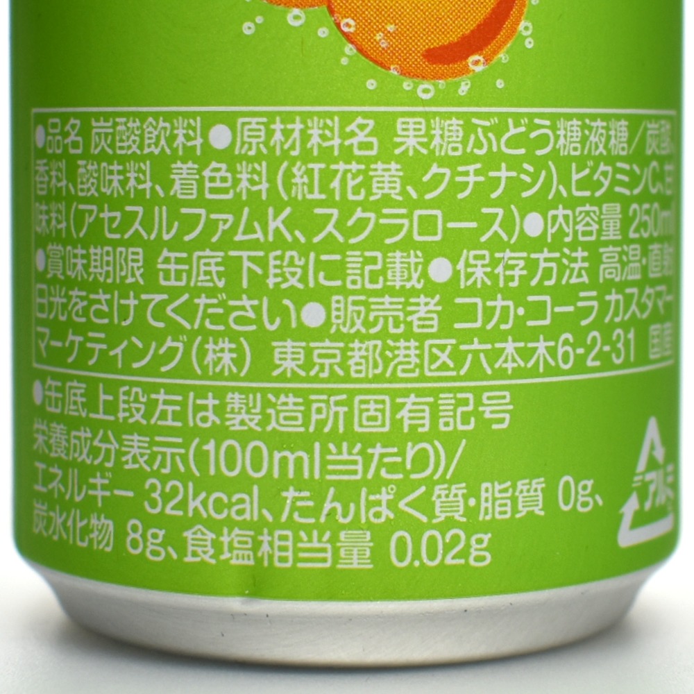 ファンタルロの原材料名と栄養成分表示