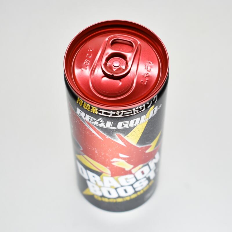 リニューアル版リアルゴールドドラゴンブースト缶上部