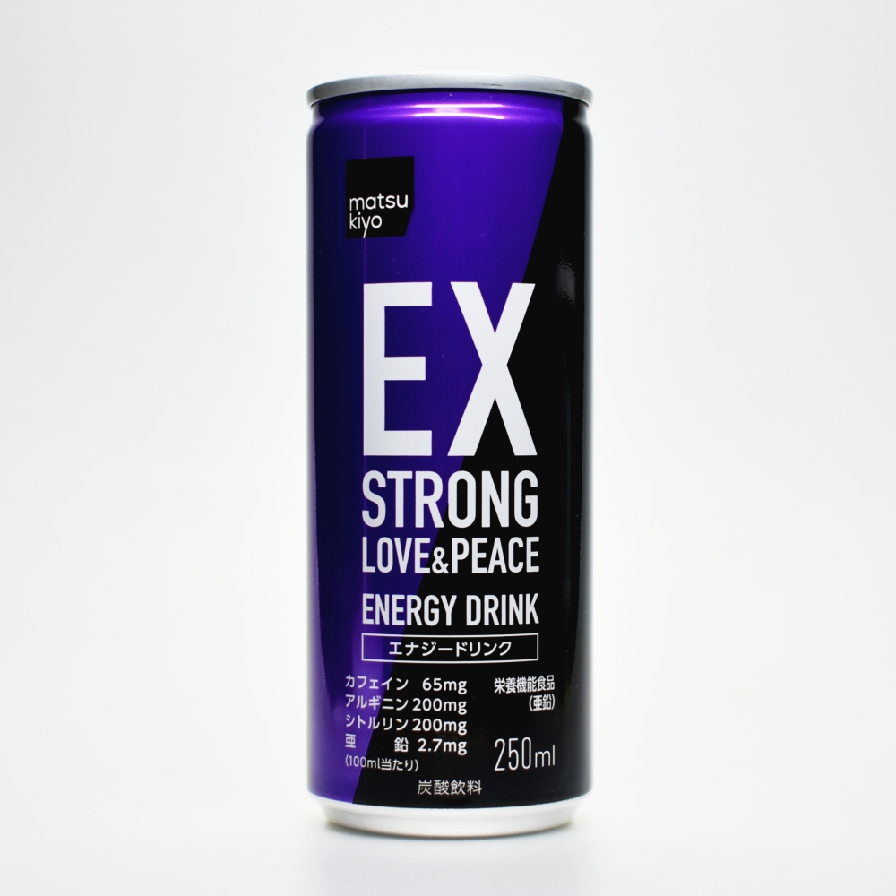 Japanese ENERGY DRINK,matsukiyo EXSTRONG LOVE & PEACE