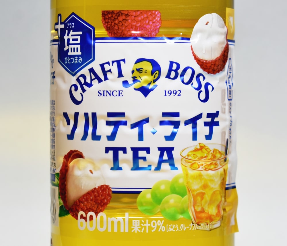 クラフトボス ソルティライチTEA,パッケージラベル