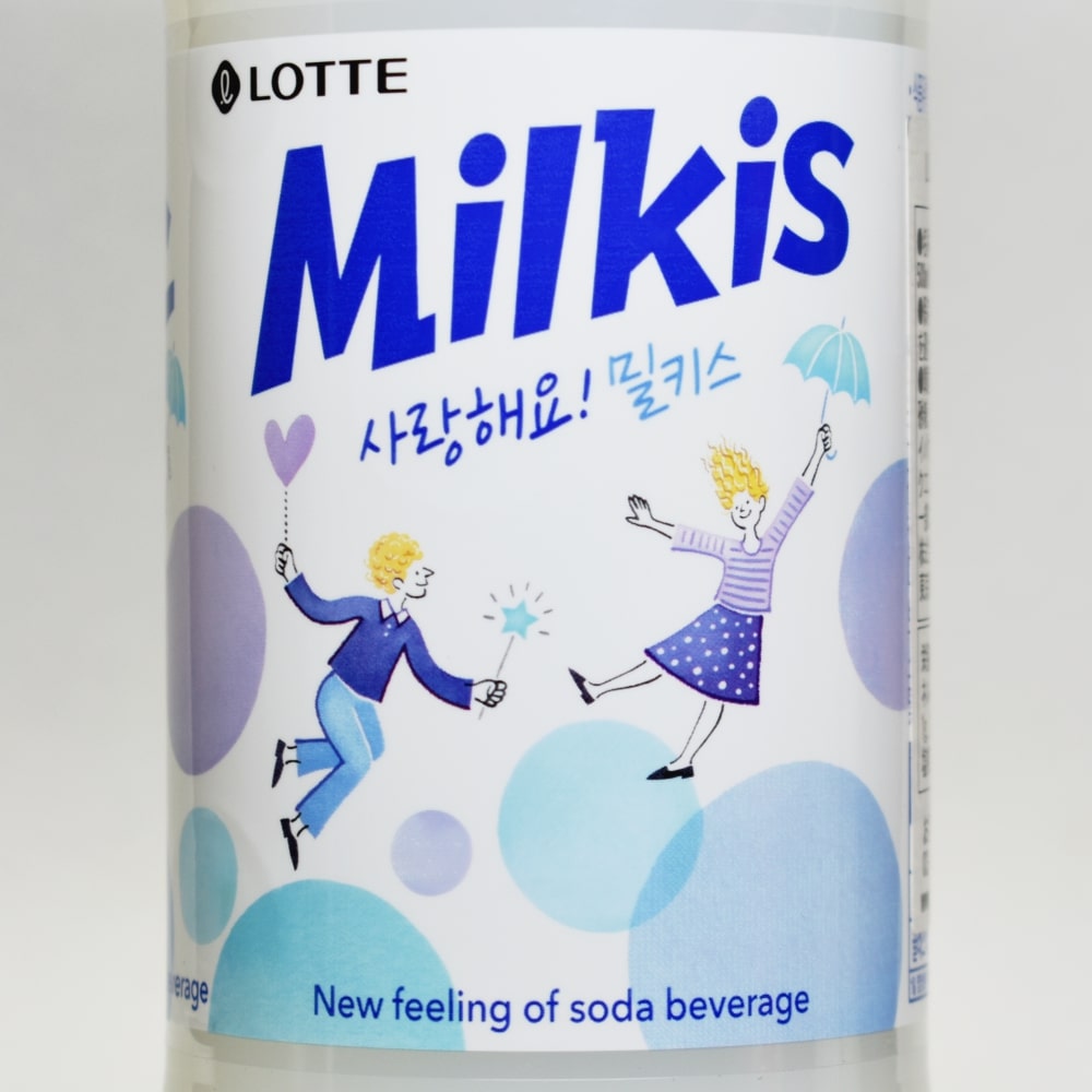 韓国ロッテ,ミルキス,KOREA LOTTE Milkis,パッケージデザイン,ペットボトルラベル