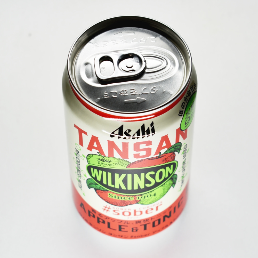 ウィルキンソン タンサン #sober アップル&トニック,プルタブ,缶上部