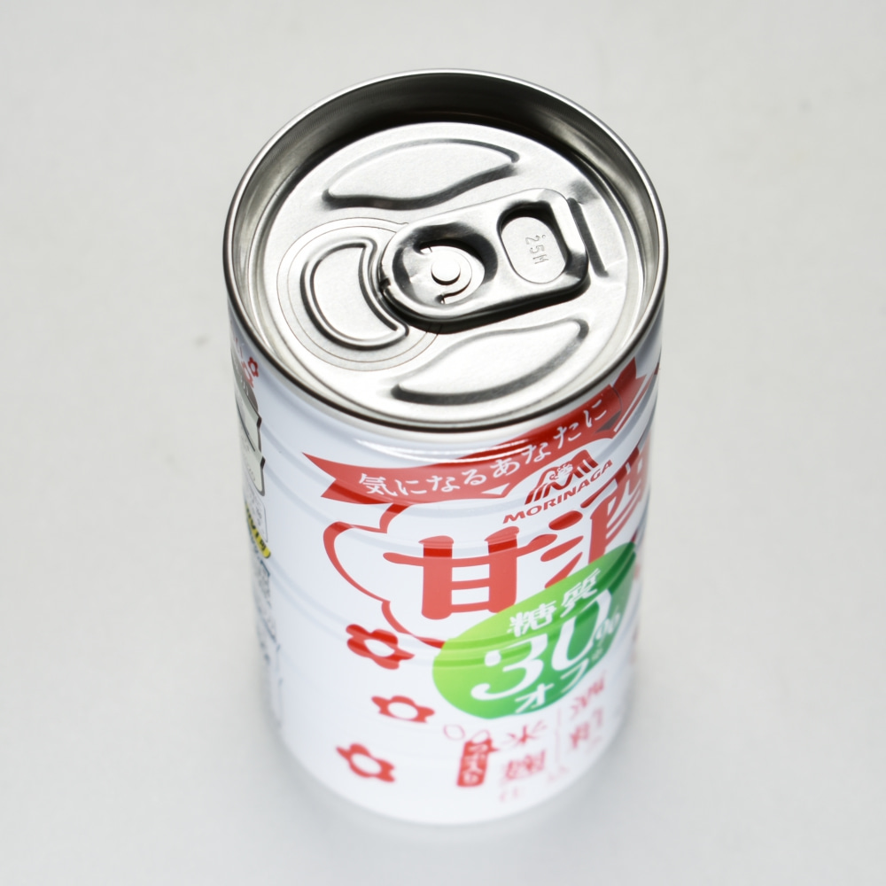 甘酒 糖質 30% オフ,プルタブ,缶上部