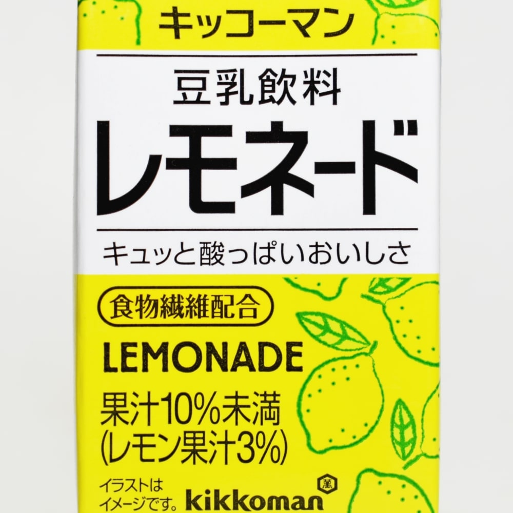 キッコーマン 豆乳飲料 レモネード,パッケージデザイン