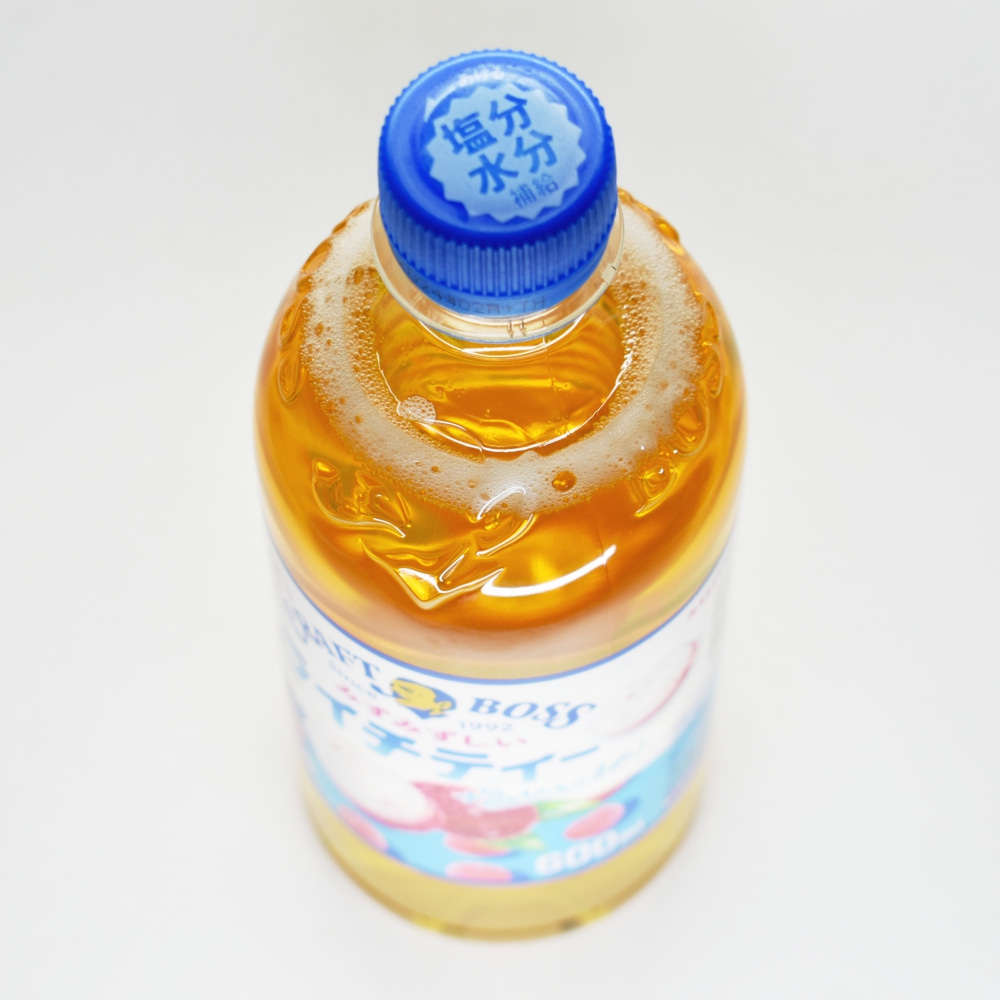 クラフトボス ライチティー,ペットボトルキャップ,ペットボトル上部