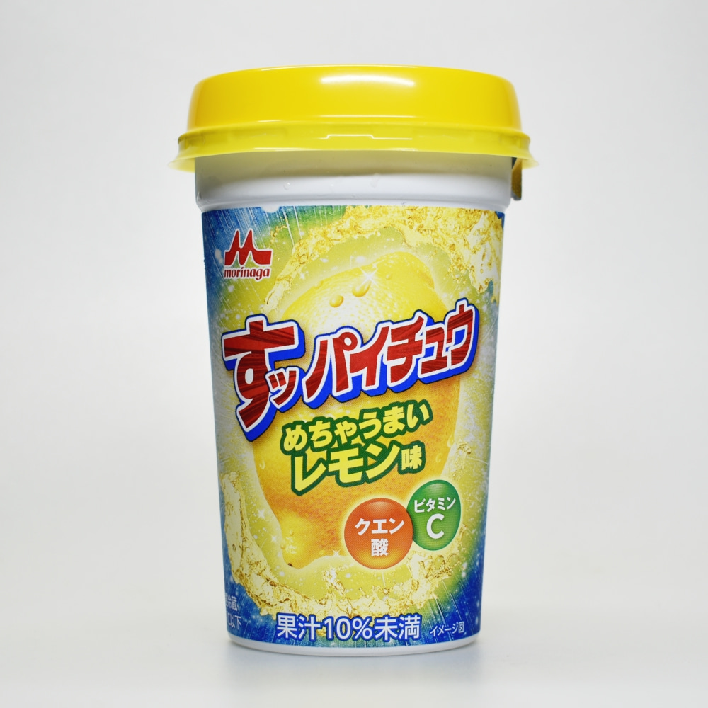 すッパイチュウ めちゃうまいレモン味」森永兄弟のコラボドリンクは