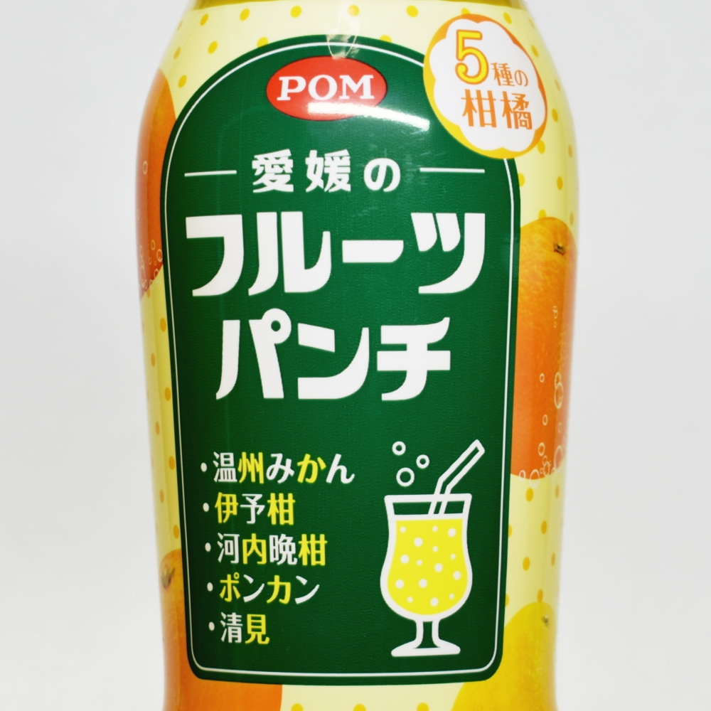 POM 愛媛のフルーツパンチ,ペットボトルラベル,パッケージデザイン