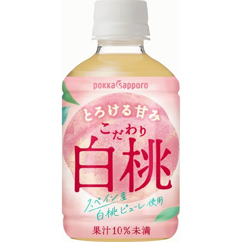 ポッカサッポロ こだわり白桃 