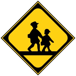 「学校、幼稚園、保育所等あり」は黄色