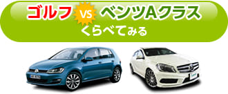 ゴルフとベンツAクラスをくらべてみる